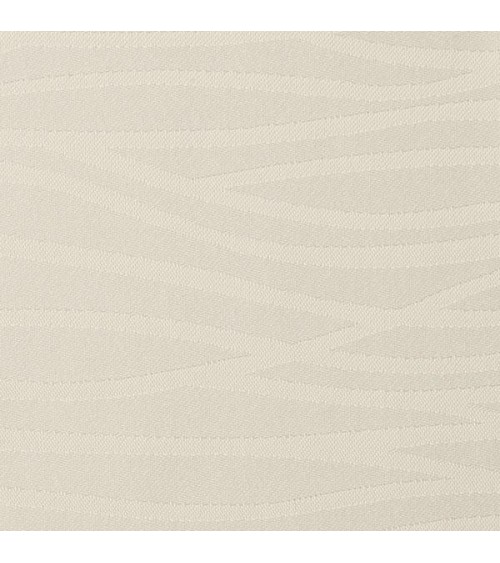 Elegant Solid Color Tablecloth - French Pattern - Ivory Color - Made in Italy -