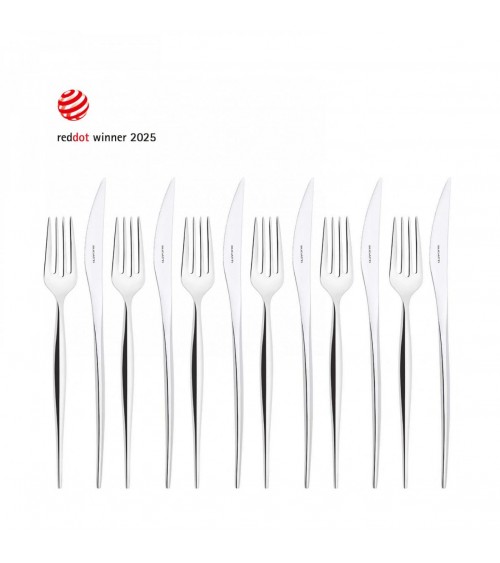 copy of Set 6 Stainless Steel Dessert Forks - "Essences of Nature" Modalyssa Exclusive Selection -