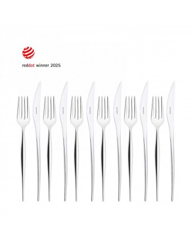 copy of Set 6 Stainless Steel Dessert Forks - "Essences of Nature" Modalyssa Exclusive Selection -