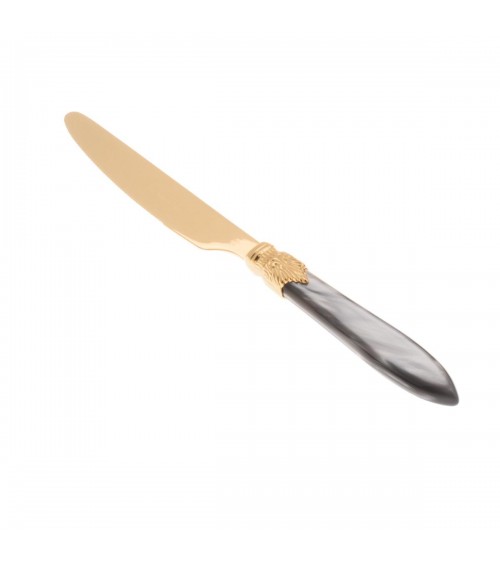 Laura Oro Rivadossi Sandro Tafelmesser aus goldfarbenem PVD-Edelstahl – Luxus Made in Italy – Modalyssa –