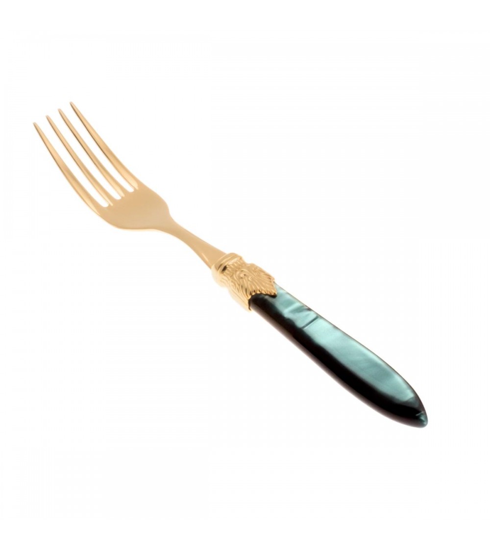Forchetta Tavola Dorata - Laura Oro Pvd by Rivadossi Sandro – Lusso Made in Italy | Modalyssa - 