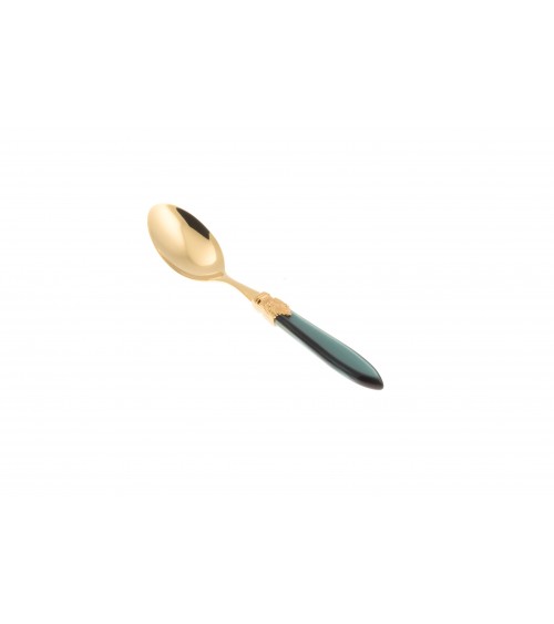Laura Gold Soup Spoon Rivadossi Sandro - Luxury PVD Gold Cutlery Made in Italy - Modalysssa -