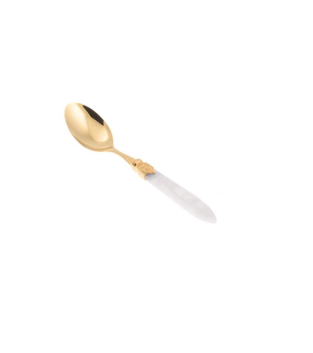 Cucchiaio da Minestra Laura Oro Rivadossi Sandro – Posata Luxury PVD Oro Made in Italy - Modalysssa - 