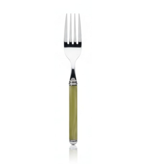 Fourchette à fruits Rodi - Couverts modernes en acier inoxydable et manche en nacre Rivadossi Sandro - Fabriqué en Italie -