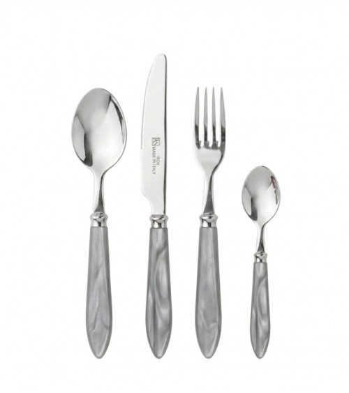 Rivadossi Sandro Cutlery: Agata Set 4 Pcs Mother of Pearl Table Place Setting in Modern Style -  - 