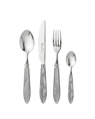 Couverts Rivadossi Sandro : Ensemble Agata 4 pièces Couverts de table en nacre de style moderne - 