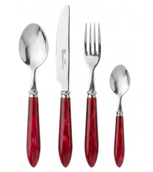 Couverts Rivadossi Sandro : Ensemble Agata 4 pièces Couverts de table en nacre de style moderne - 