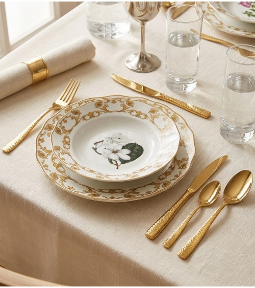 Flora Danica - 18 Piece Dinner Set Porcelain Made in Italy -  -