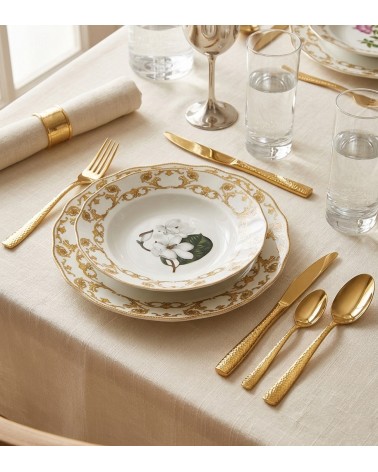 Flora Danica - Service de table en porcelaine 18 pièces fabriqué en Italie -