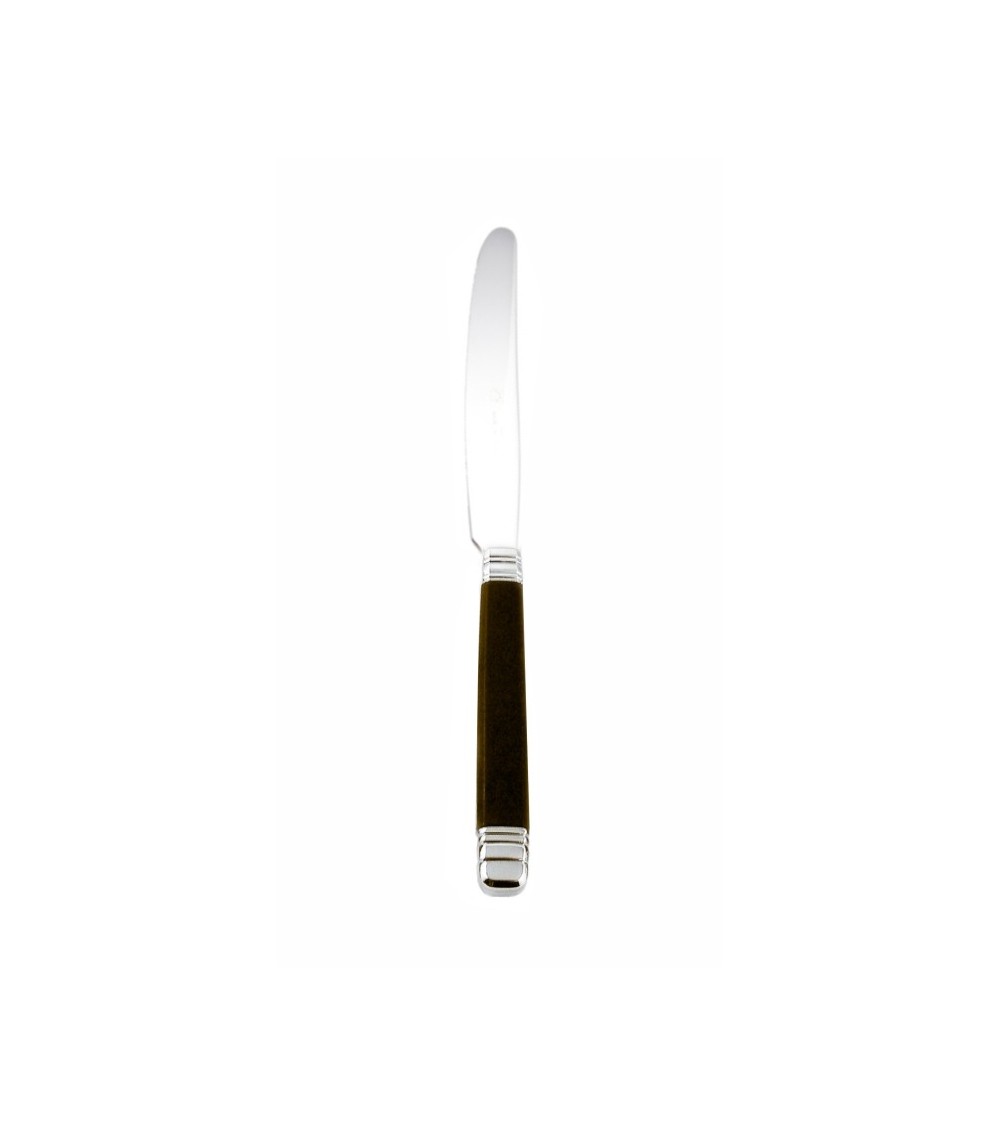 Coltellino da Dolce cm 17 - Modello Rossini - Posate Acciaio Inox Colorate Rivadossi Sandro Made in Italy - marrone cioccolato