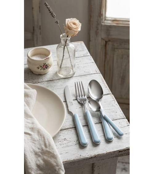 Set Posate 24 Pezzi Bistrot Neva Posateria Creativa - Posate Colorate per 6 Persone - 