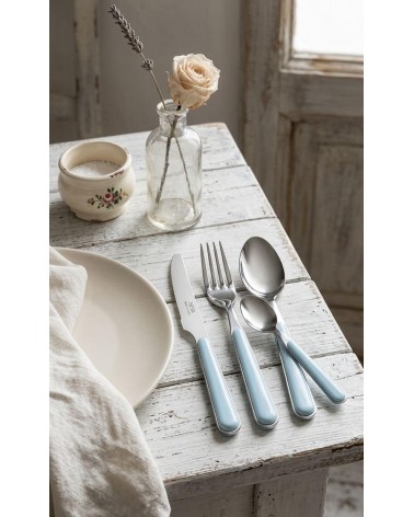 Set Posate 24 Pezzi Bistrot Neva Posateria Creativa - Posate Colorate per 6 Persone - 
