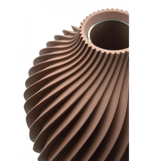 Vase par Design Kivan | Spirale en PLA et Verre – Yliaca -