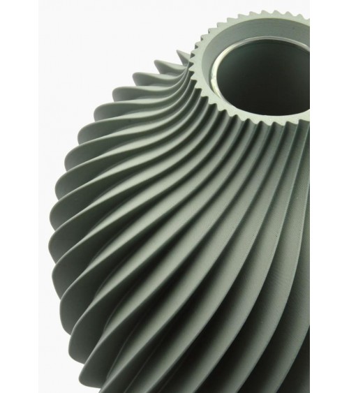 Vase by Design Kivan | Spiral in PLA and Glass – Yliaca -