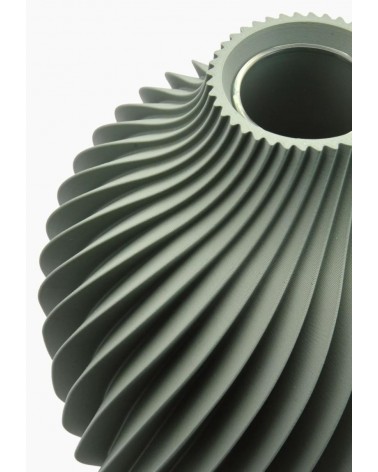 Vase von Design Kivan | Spirale aus PLA und Glas – Yliaca -