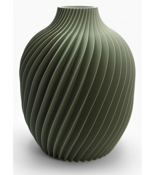 Vase by Design Kivan | Spiral in PLA and Glass – Yliaca -