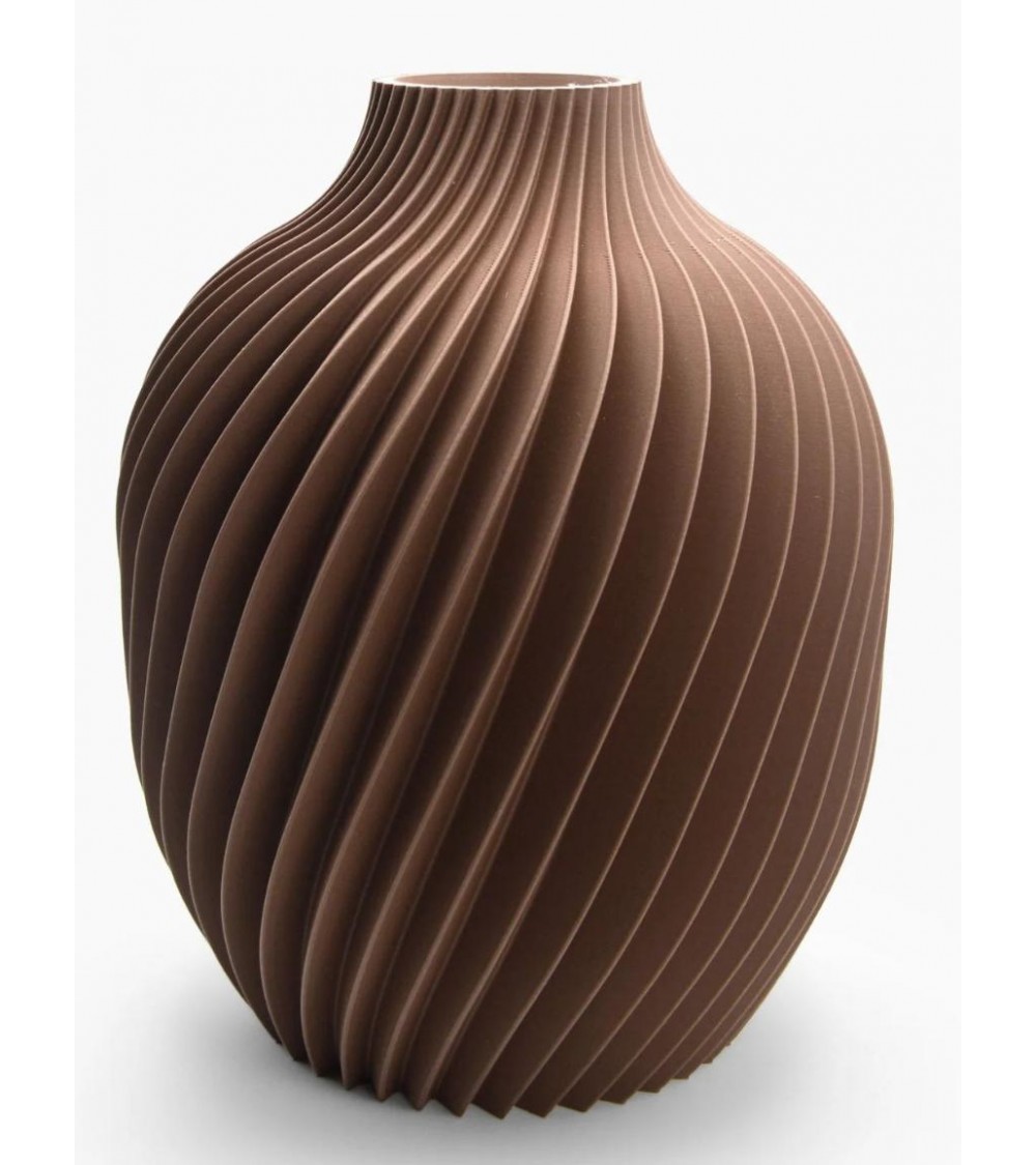 Vase par Design Kivan | Spirale en PLA et Verre – Yliaca -