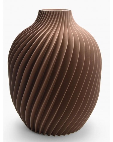 Vase par Design Kivan | Spirale en PLA et Verre – Yliaca -