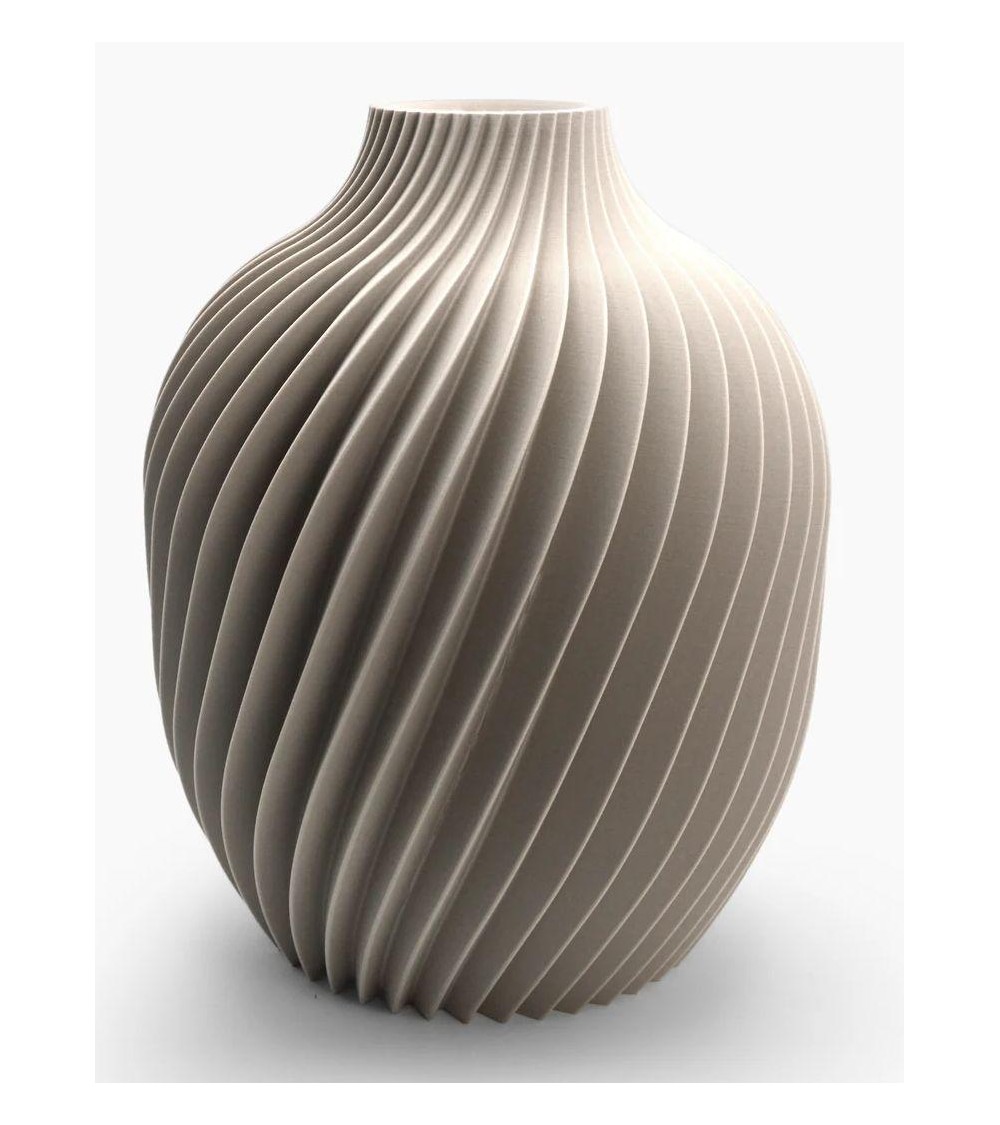 Vase by Design Kivan | Spiral in PLA and Glass – Yliaca -