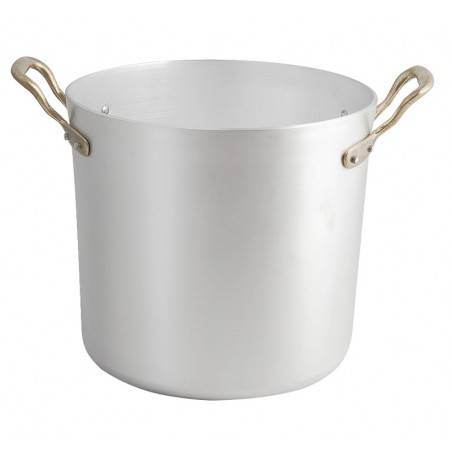 Professional Cylindrical Pot In Aluminum With Lid -  - 