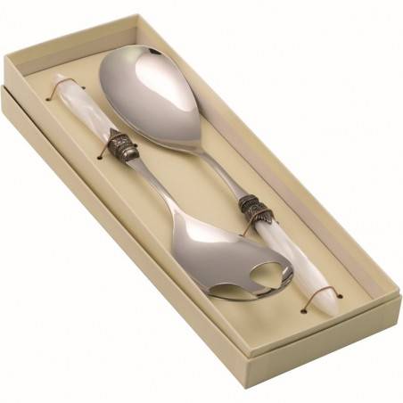 Bomboniera: Laura Set 2pz Insalata Bianco - 
