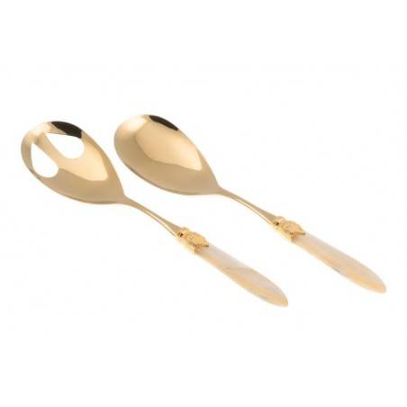 Couverts Rivadossi Oro Pvd - Laura Oro - Set 2pcs Salade - 
