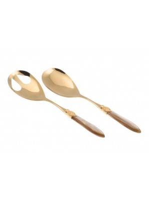 Posate Rivadossi Oro Pvd - Laura Oro - Set 2pz Insalata - 