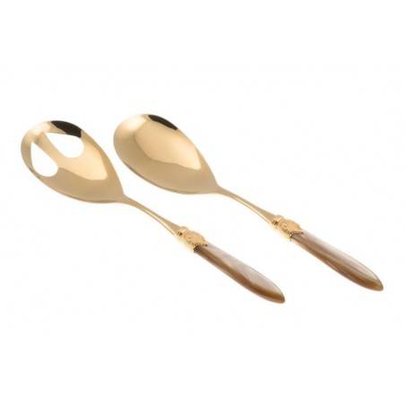 Rivadossi Oro Pvd Cutlery - Laura Oro - Set 2pcs Salad -  - 