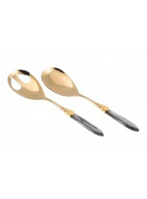 Couverts Rivadossi Oro Pvd - Laura Oro - Set 2pcs Salade - 