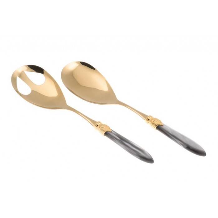 Posate Rivadossi Oro Pvd - Laura Oro - Set 2pz Insalata - 