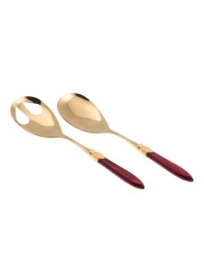 Posate Rivadossi Oro Pvd - Laura Oro - Set 2pz Insalata - 