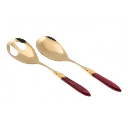 Couverts Rivadossi Oro Pvd - Laura Oro - Set 2pcs Salade - 