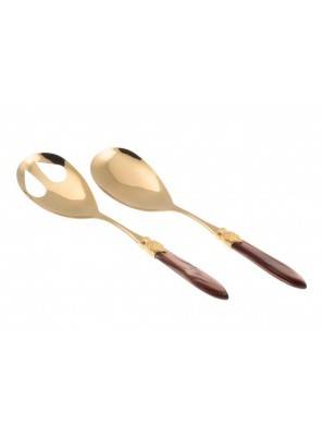 Posate Rivadossi Oro Pvd - Laura Oro - Set 2pz Insalata - 