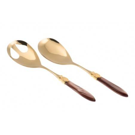 Couverts Rivadossi Oro Pvd - Laura Oro - Set 2pcs Salade - 