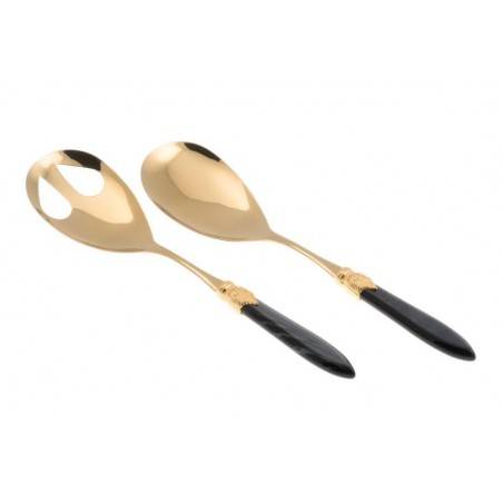 Couverts Rivadossi Oro Pvd - Laura Oro - Set 2pcs Salade - 