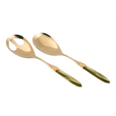 Couverts Rivadossi Oro Pvd - Laura Oro - Set 2pcs Salade - 