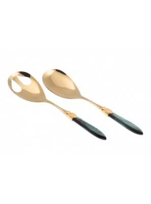 Rivadossi Oro Pvd Cutlery - Laura Oro - Set 2pcs Salad -  - 