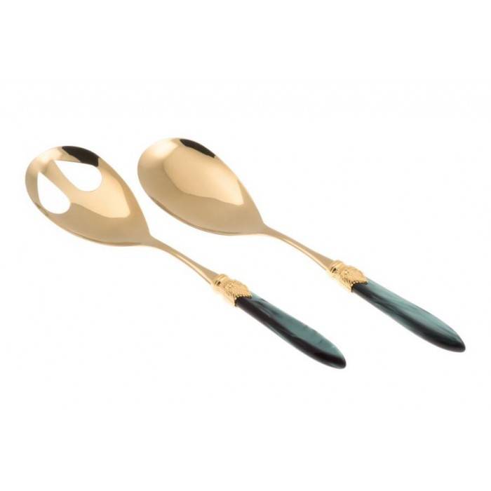 Posate Rivadossi Oro Pvd - Laura Oro - Set 2pz Insalata - 