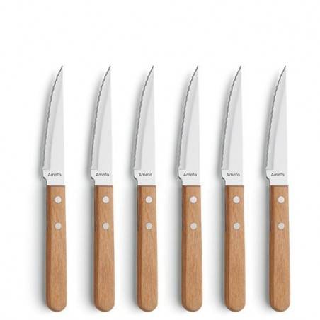 Set Pizza Amefa - Pizza Coltello Bistecca 6pz - 