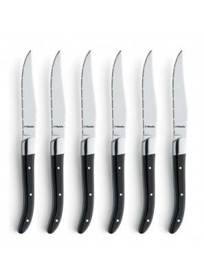 Coltelli Amefa - Royal Steak Set 6pz Coltello Bistecca Nero Scatola - 