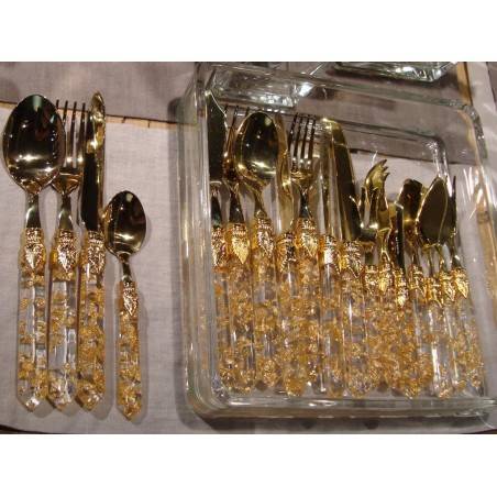 Luna Oro - Set 75-teilig Goldenes Pvd-Besteck Rivadossi Sandro -