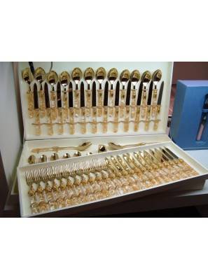 Luna Oro - Set 75-teilig Goldenes Pvd-Besteck Rivadossi Sandro -