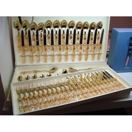 Luna Oro - Set 75-teilig Goldenes Pvd-Besteck Rivadossi Sandro -
