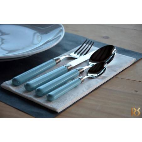 Osteria - Set 24pz Posate Manico Colorato - 