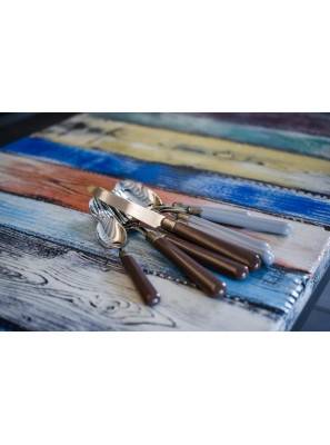 Osteria - Set 24-tlg. Besteck Rivadossi Farbiger Griff - 