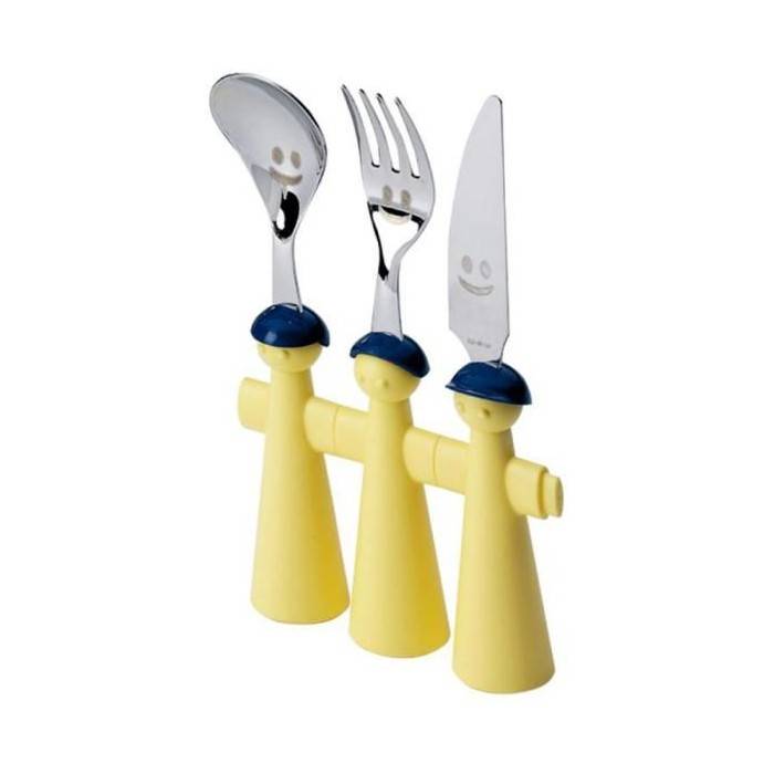 Set 3pz Posate Bambino - Trebimbi Puppets - Rivadossi Sandro - 