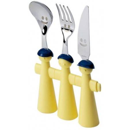 Set 3pz Posate Bambino - Trebimbi Puppets - Rivadossi Sandro - 