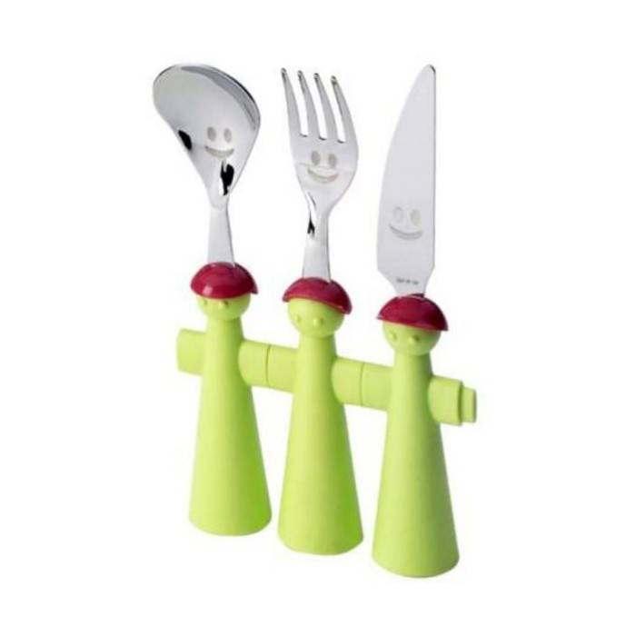 Set 3pz Posate Bambino - Trebimbi Puppets - Rivadossi Sandro - 