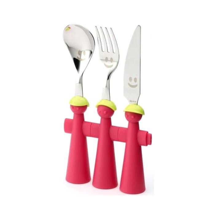 Set 3pz Posate Bambino - Trebimbi Puppets - Rivadossi Sandro - 