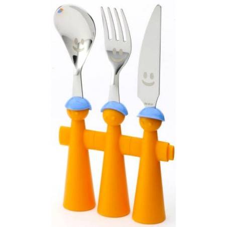 Set 3pz Posate Bambino - Trebimbi Puppets - Rivadossi Sandro - 